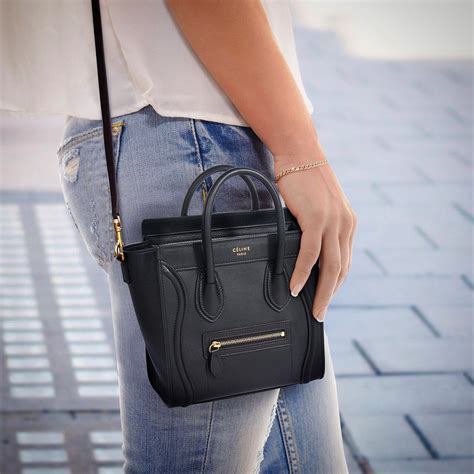 celine nano luggage tote replica|celine nano luggage shoulder bag.